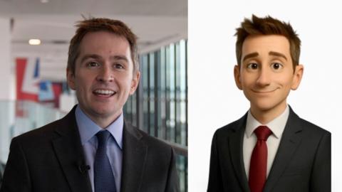 Mark Sewards MP and his AI avatar