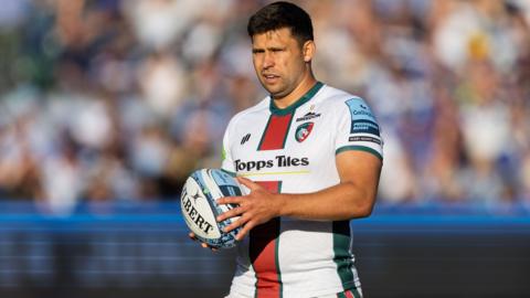 Ben Youngs in action for Leicester Tigers against Bath