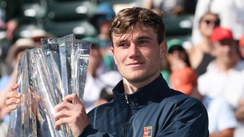 Jack Draper lifts Indian Wells trophy