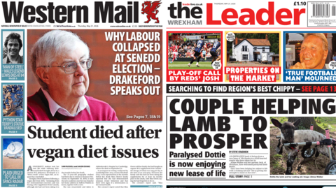 Western Mail and Wrexham Leader newspapers
