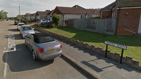 A google map image of Lismore Road in Whitstable, on which an air weapon was  discharged overnight.