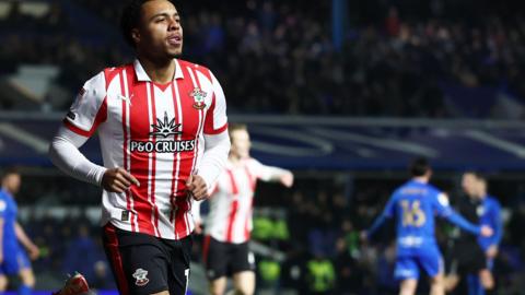 Cameron Archer celebrates scoring for Southampton