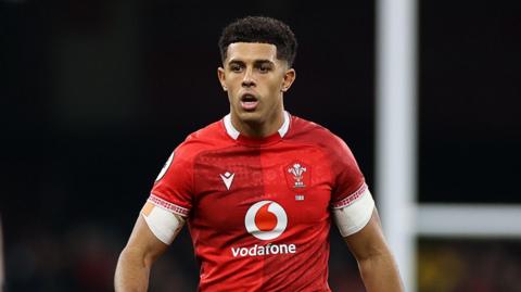 Rio Dyer in action for Wales against South Africa at Principality Stadium