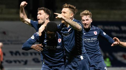 Raith Rovers celebrate