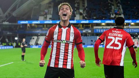 Ryley Towler celebrates