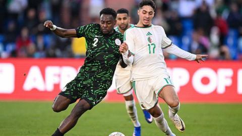 Birmingham defender Bright Osayi-Samuel in action for Nigeria in their Africa Cup of Nations quarter-final against Algeria