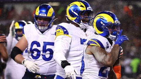 Kyren Williams celebrates