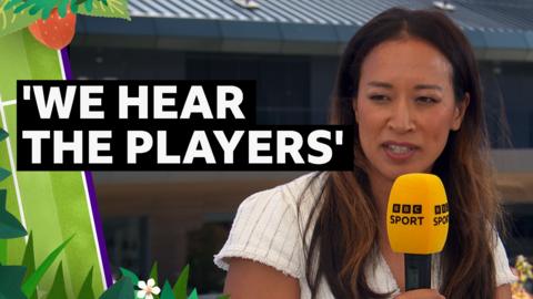 Wimbledon board member Anne Keothavong in studio 