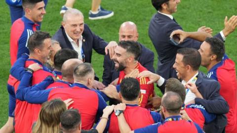 Spain celebrate