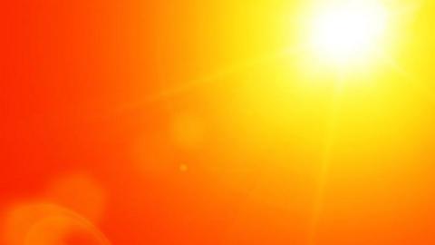 Glowing sun background.