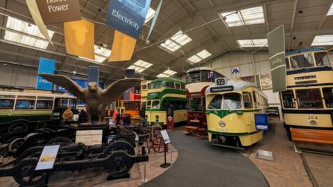 National Tramway Museum exhibition hall.