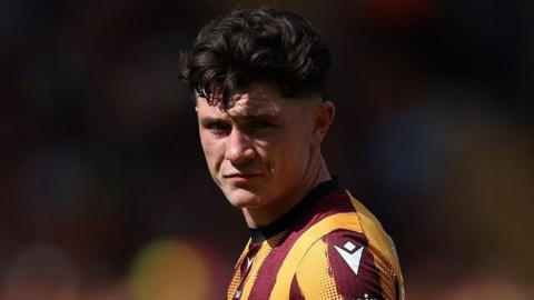 Calum Kavanagh in Bradford City colours