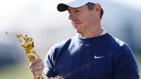 Rory McIlroy with the Players Championship trophy