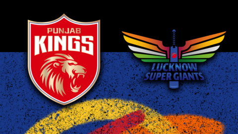 Punjab Kings v Lucknow Super Giants badge graphic
