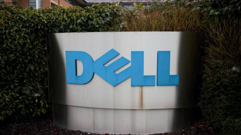 A Dell Corporation Ltd sign at the entrance of their registered company address in Bracknell, England taken in 2015.