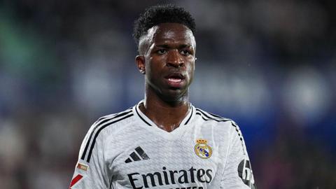 Vinicius Jr playing for Real Madrid