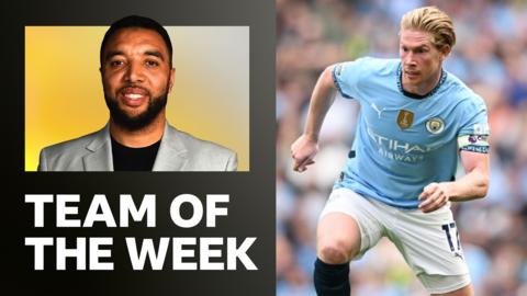 Index image of Troy Deeny's team of the week, showing Kevin de Bruyne