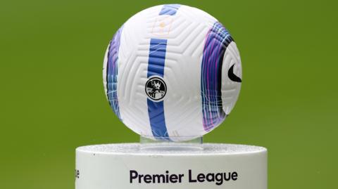 General view of Premier League ball