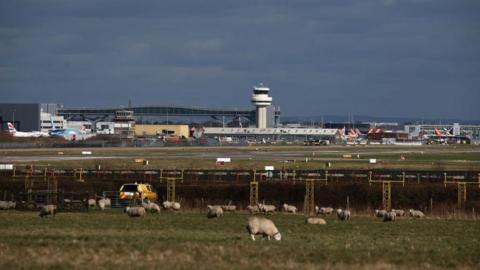 A view across Gatwick Airport.