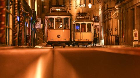 Trams in Lisbon
