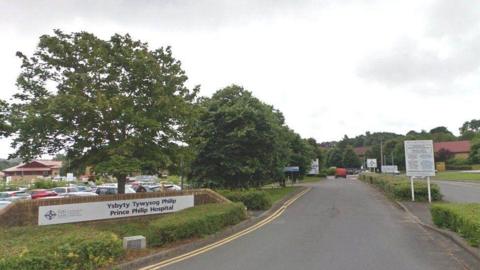 A general view of Prince Philip Hospital taken on Google Maps.