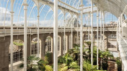 A general view of the planned renovation of the palm houses at the Botanic gardens in edinburgh.