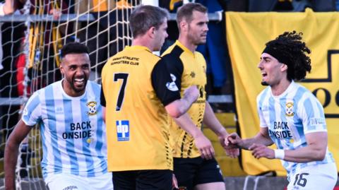 East Fife players celebrating