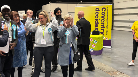 Candidates celebrate