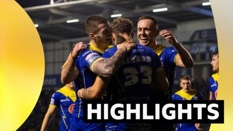 Warrington celebrate against London