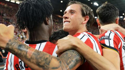 Sheffield United players celebrate