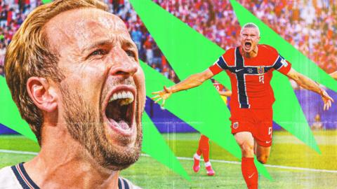 Harry Kane and Erling Haaland graphic image
