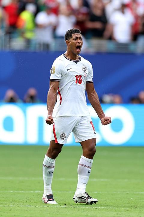 Jude Bellingham of England celebrates 