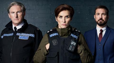 Adrian Dunbar, Vicky McClure and Martin Compston in Line of Duty