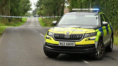 Police car in Fermanagh