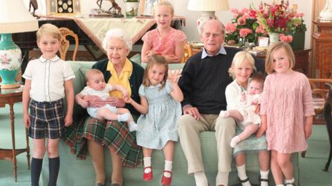 The Queen is survived by her four children, eight grandchildren and 12 great-grandchildren 