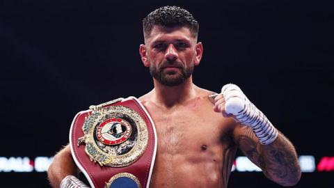 Joe Cordina poses with belt