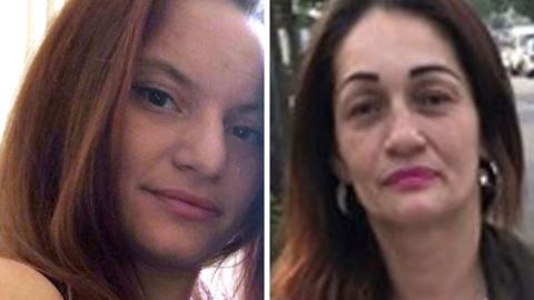 Composite image showing a close-up of Sheryl Wilkins to the left and Carmenza Valencia-Trujillo to the right. Both women are looking into the camera with a slight smile.