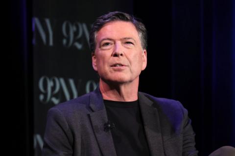 James Comey speaks at an event in New York City.