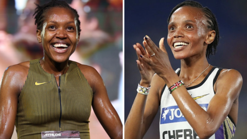 Faith Kipyegon and Beatrice Chebet.