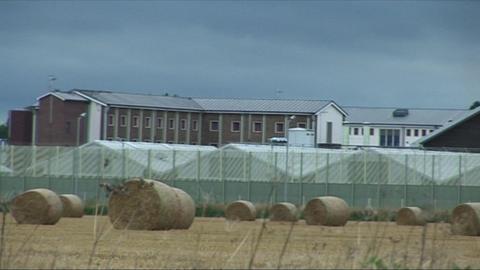 The prison viewed from across a field