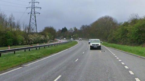 A stretch of the A617 in Chesterfield