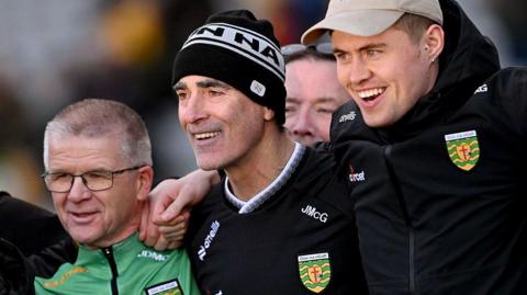 Jim McGuinness with members of his backroom team 