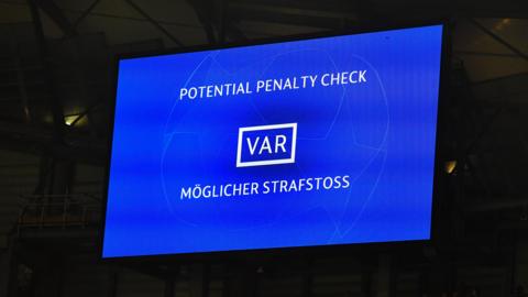 A VAR screen