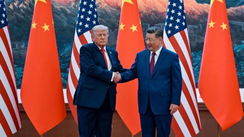 donald trump and Xi Jinpeng meet in China
