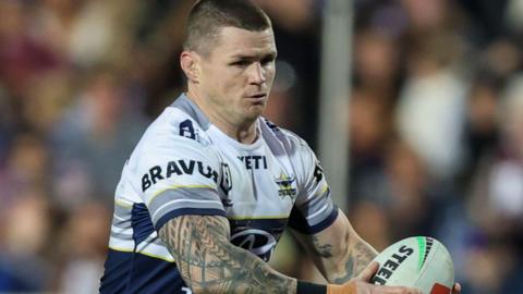 John Bateman in action for North Queensland Cowboys in the NRL