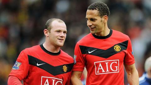 Wayne Rooney and Rio Ferdinand