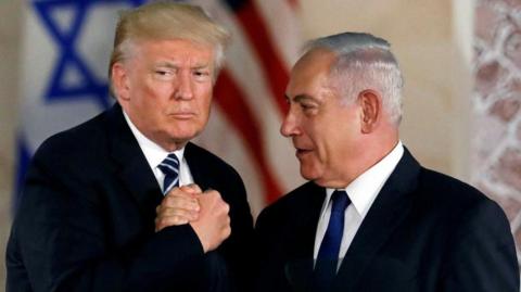 File image of Donald Trump and Benjamin Netanyahu