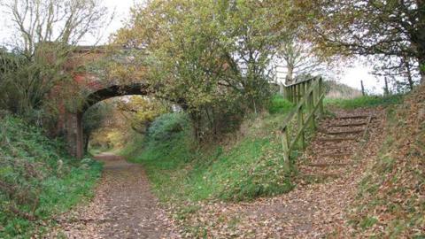 A bridge over Marriott's Way