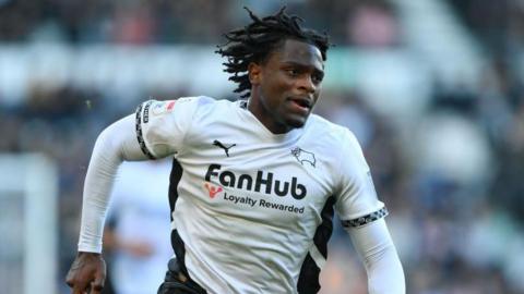 Dajaune Brown in action for Derby