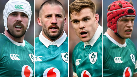 Mack Hansen, Stuart McCloskey, Garry Ringrose and Josh van der Flier